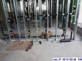 Installing Waste and Vent piping at the 3rd floor bathrooms Facing South.jpg